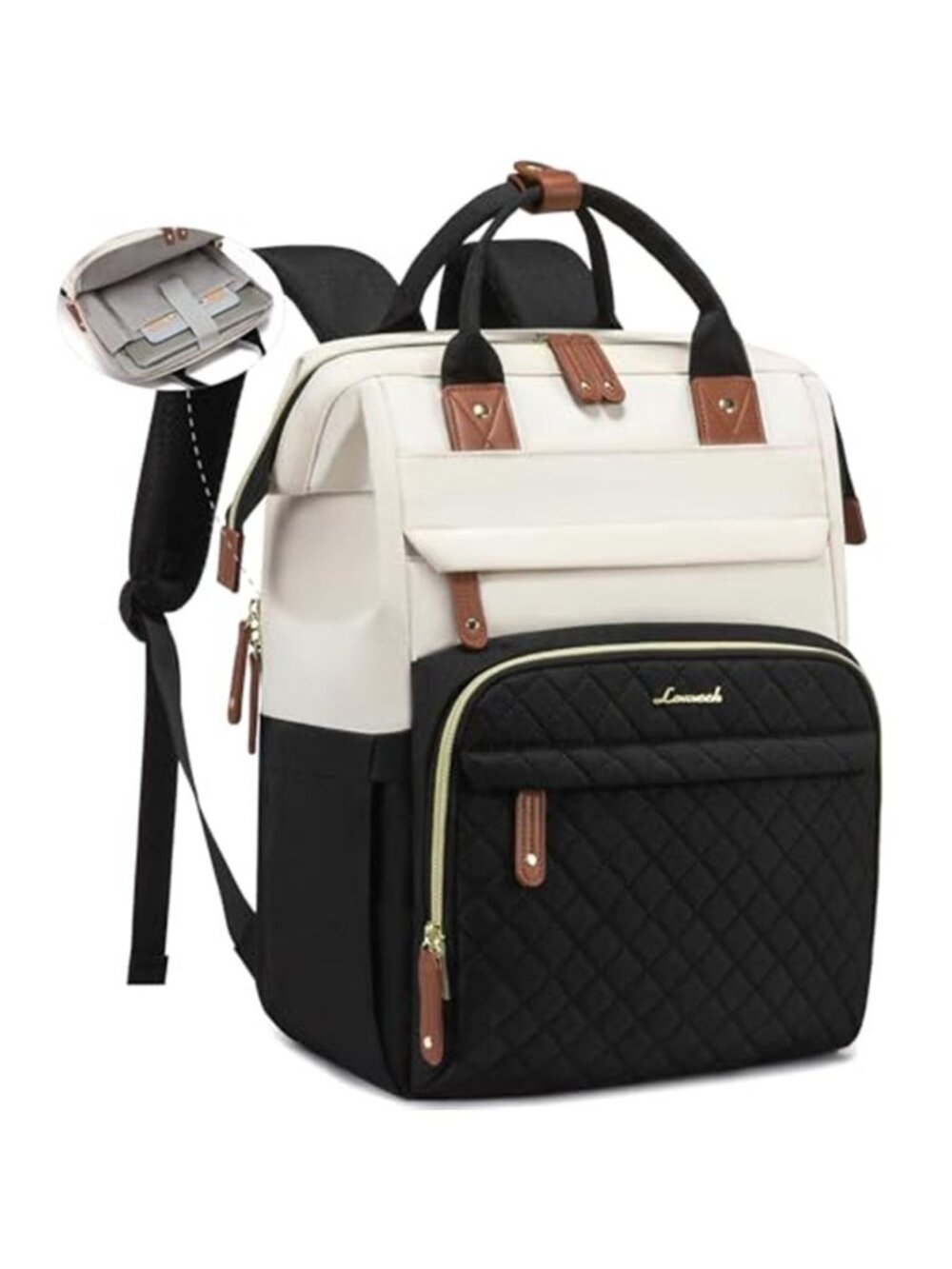LOVEVOOK Laptop Backpack for Women, 15.6'' Waterproof Nurse Bag Teacher Work